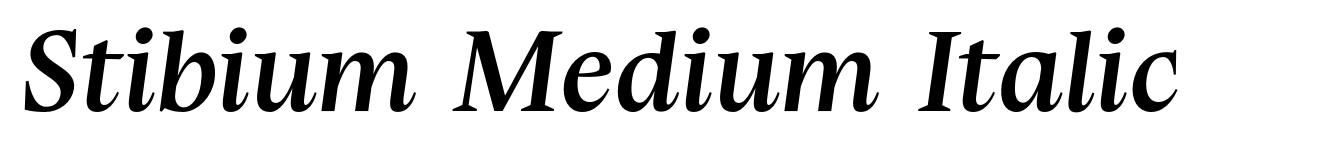 Stibium Medium Italic
